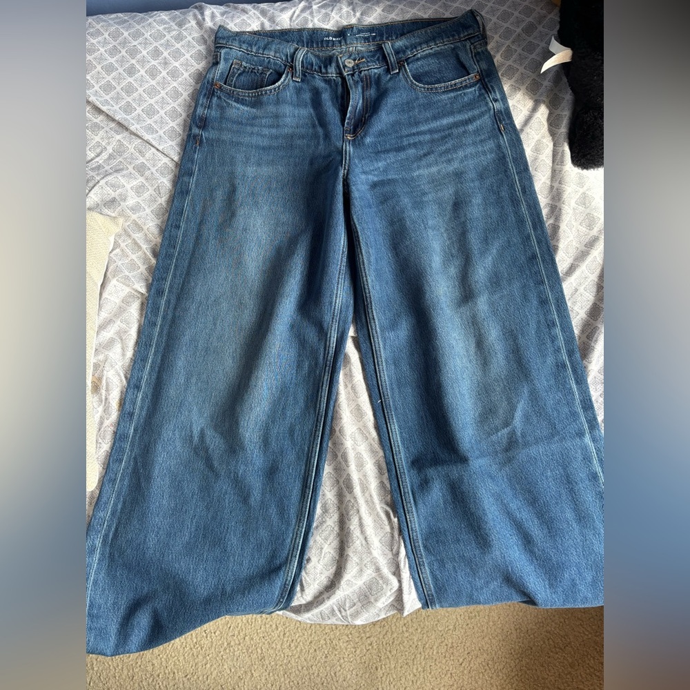 Old Navy Blue Flare Wide Leg Jeans